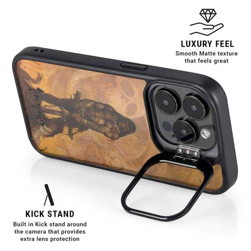 Barbarian by Frazetta iPhone 14 Pro Max Kickstand Case